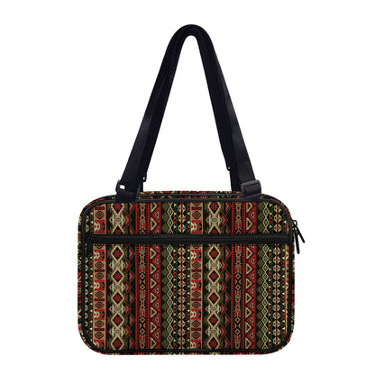 African Ethnic Pattern Print Double Strap Bible Bag