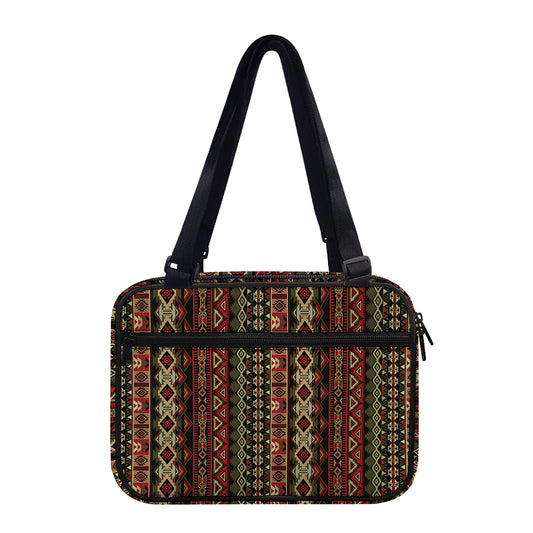 African Ethnic Pattern Print Double Strap Bible Bag