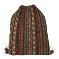 African Ethnic Pattern Print Drawstring Bag
