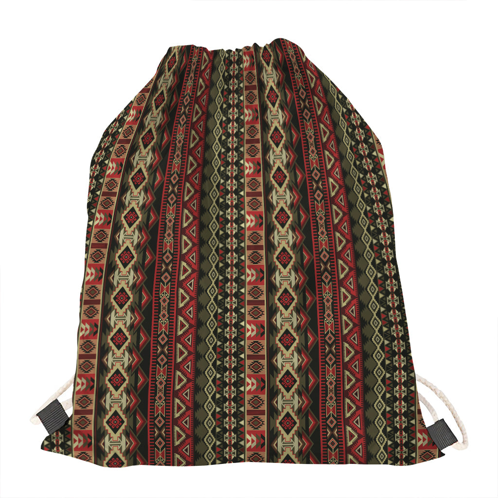 African Ethnic Pattern Print Drawstring Bag