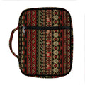 African Ethnic Pattern Print Front Pocket Bible Bag