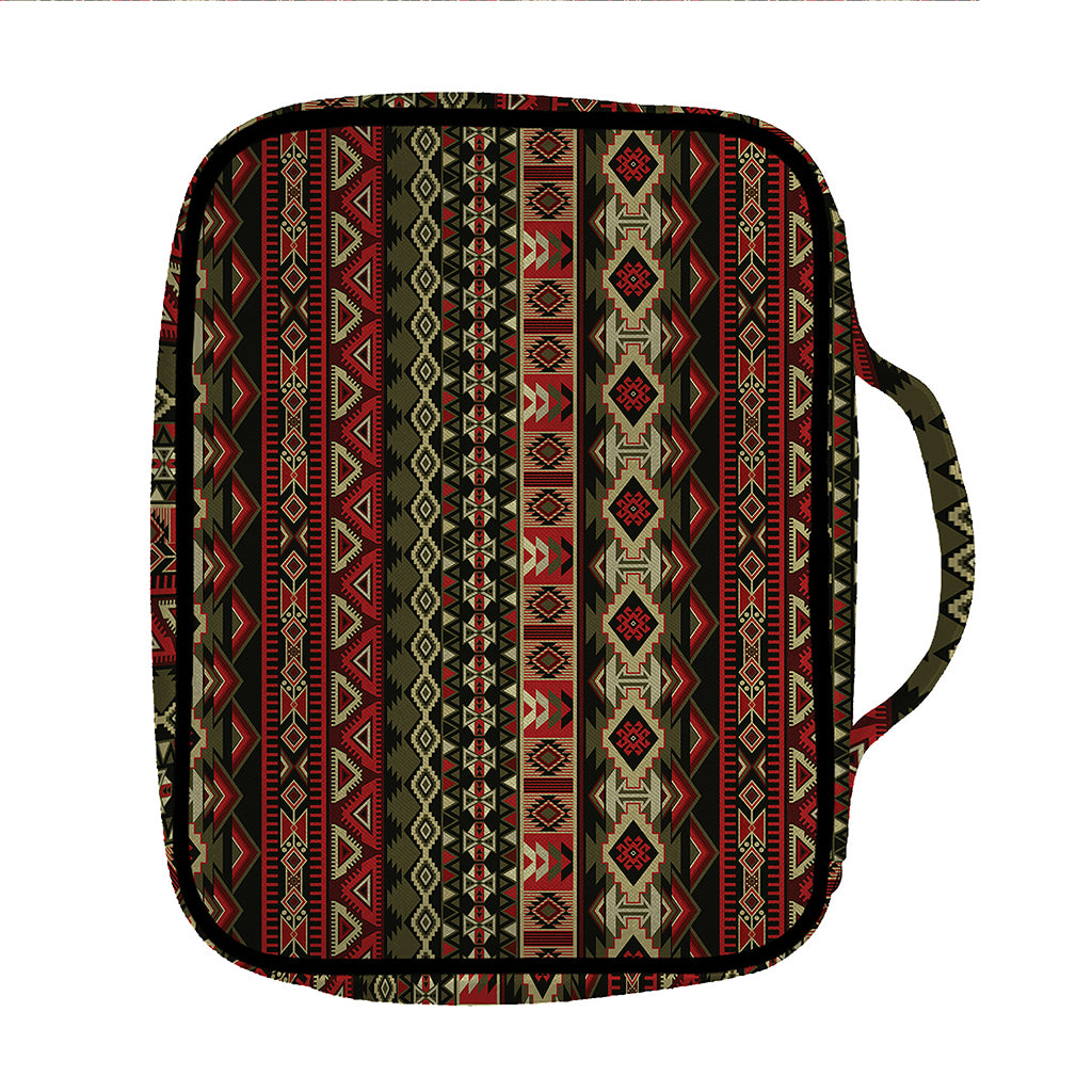 African Ethnic Pattern Print Front Pocket Bible Bag