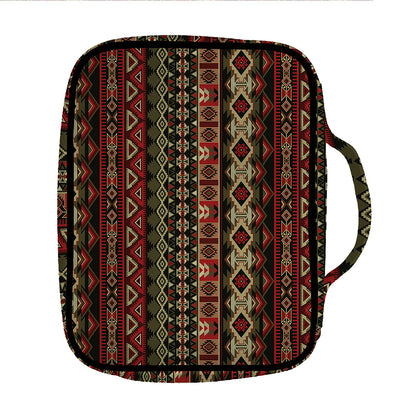 African Ethnic Pattern Print Front Pocket Bible Bag