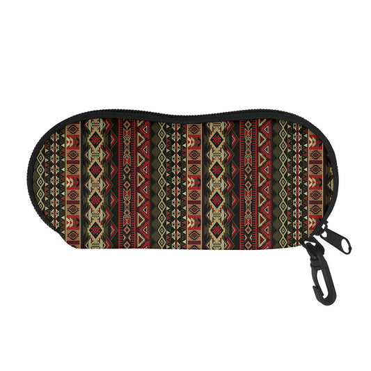 African Ethnic Pattern Print Glasses Case