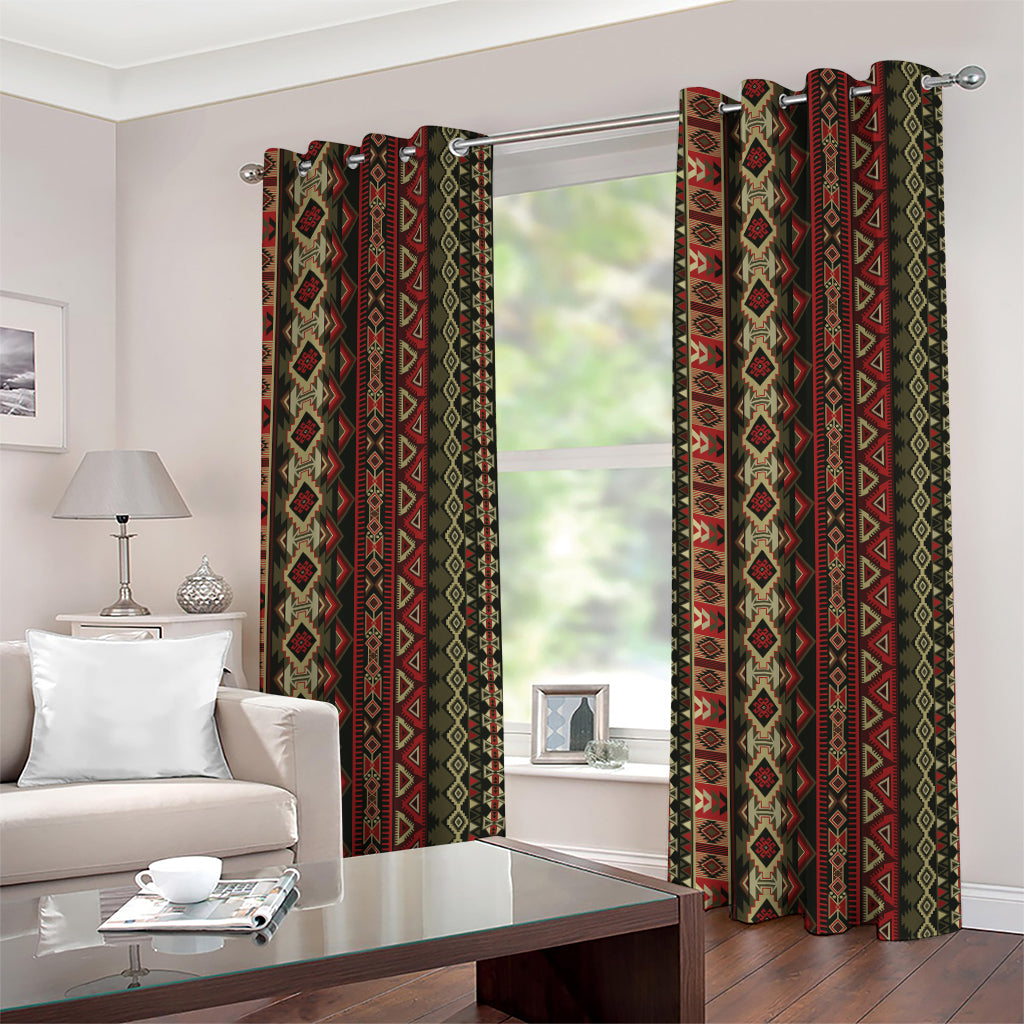 African Ethnic Pattern Print Grommet Curtains