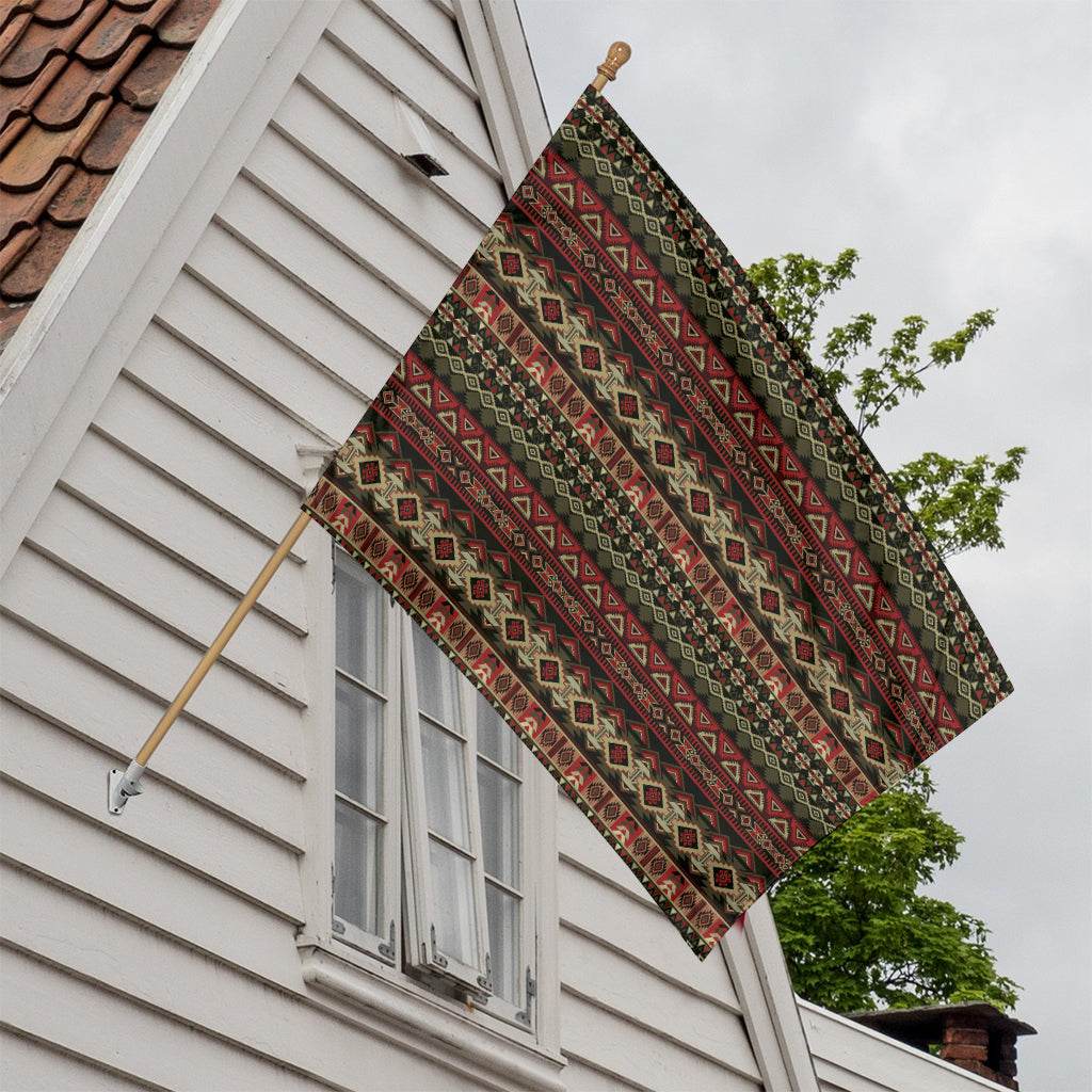 African Ethnic Pattern Print House Flag