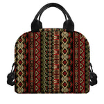 African Ethnic Pattern Print Insulated Lunch Bag