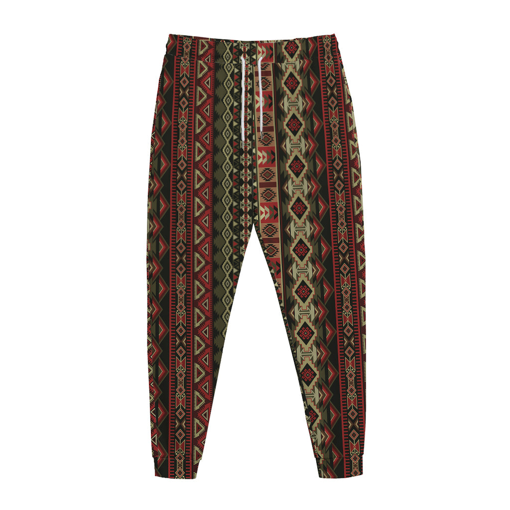 African Ethnic Pattern Print Jogger Pants