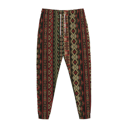 African Ethnic Pattern Print Jogger Pants