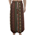 African Ethnic Pattern Print Lantern Pants