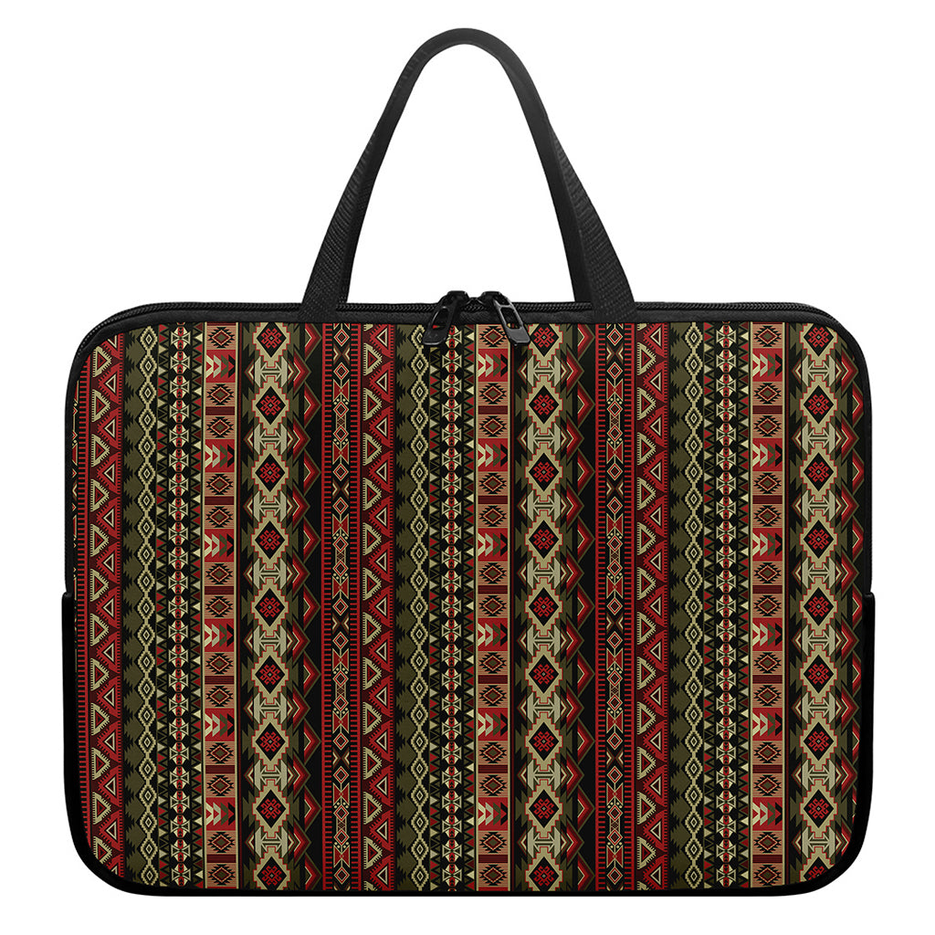 African Ethnic Pattern Print Laptop Sleeve With Handle