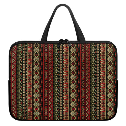 African Ethnic Pattern Print Laptop Sleeve With Handle