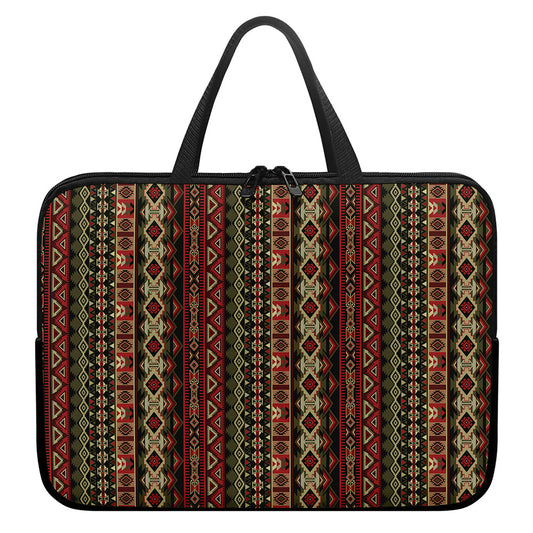 African Ethnic Pattern Print Laptop Sleeve With Handle
