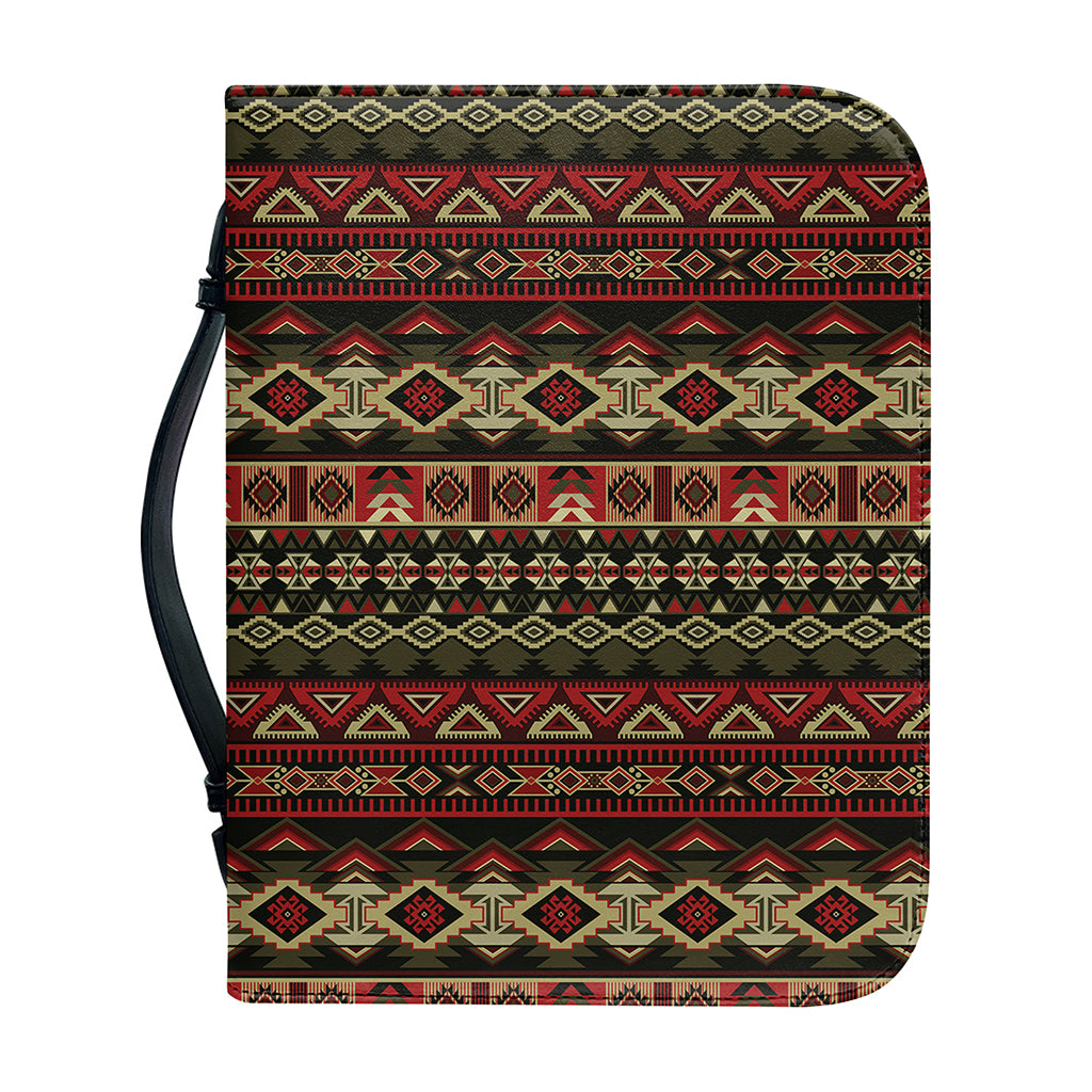 African Ethnic Pattern Print Leather Bible Cover