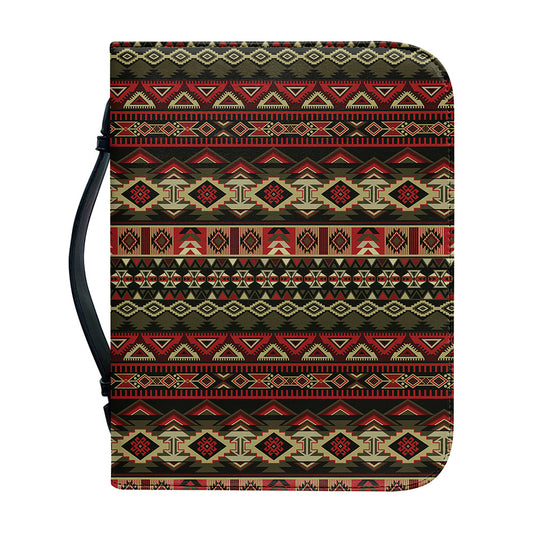 African Ethnic Pattern Print Leather Bible Cover