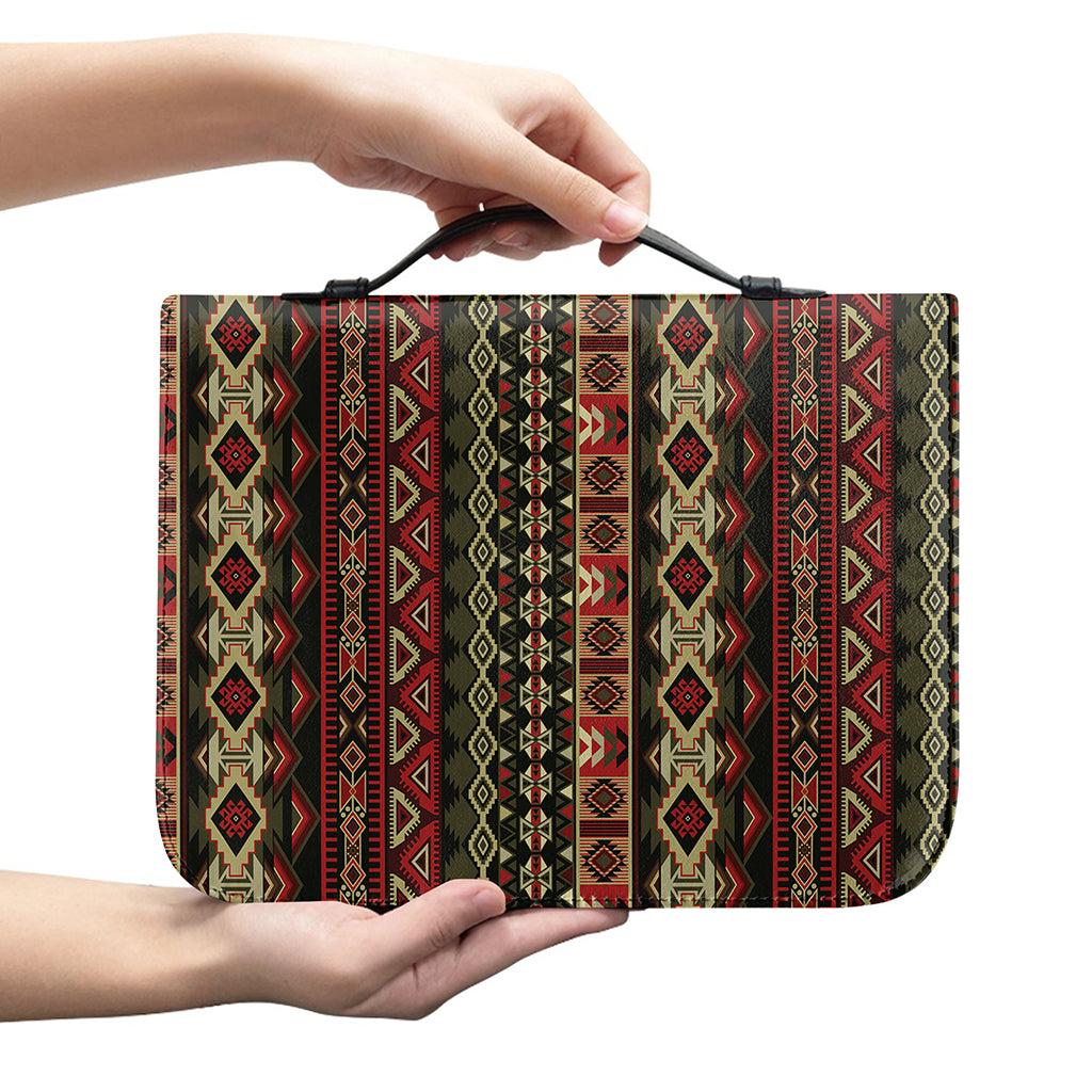African Ethnic Pattern Print Leather Bible Cover