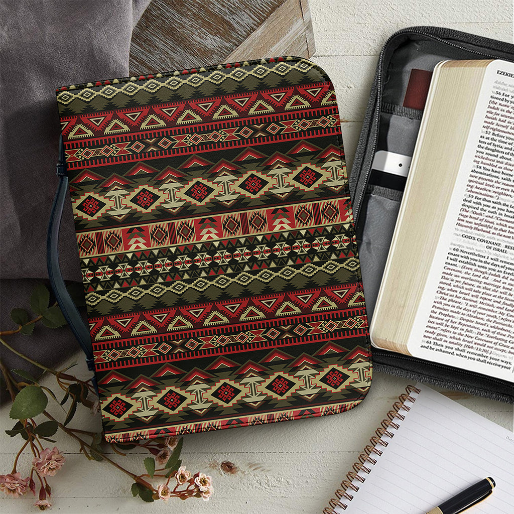 African Ethnic Pattern Print Leather Bible Cover