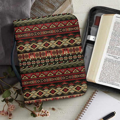 African Ethnic Pattern Print Leather Bible Cover