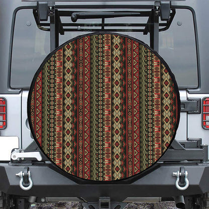 African Ethnic Pattern Print Leather Spare Tire Cover
