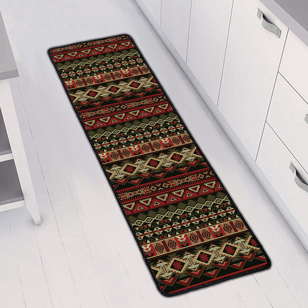 African Ethnic Pattern Print Long Kitchen Mat