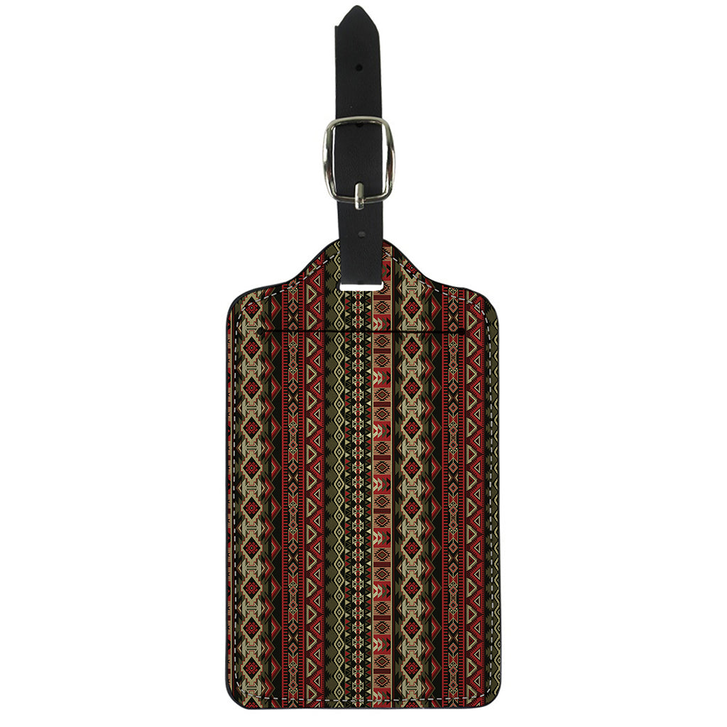African Ethnic Pattern Print Luggage Tag
