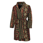 African Ethnic Pattern Print Men's Bathrobe