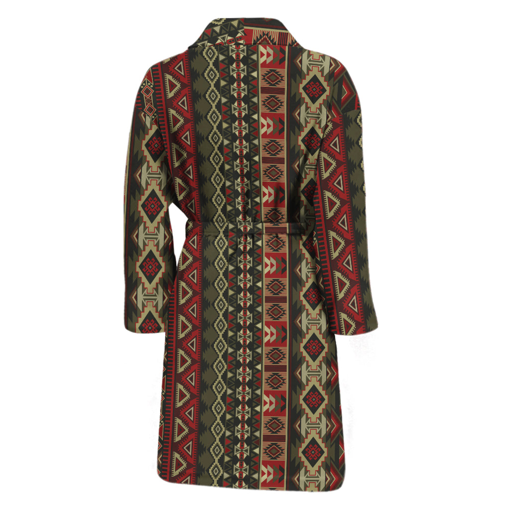 African Ethnic Pattern Print Men's Bathrobe