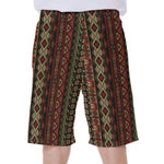 African Ethnic Pattern Print Men's Beach Shorts