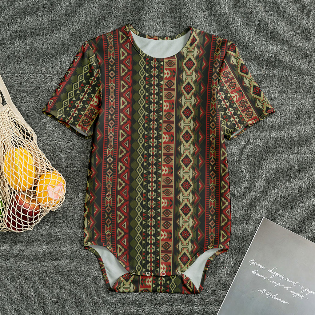 African Ethnic Pattern Print Men's Bodysuit