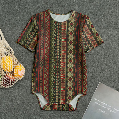 African Ethnic Pattern Print Men's Bodysuit