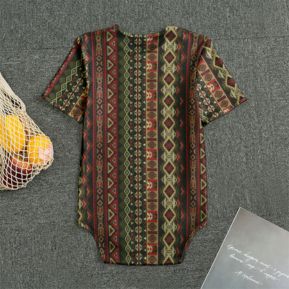 African Ethnic Pattern Print Men's Bodysuit