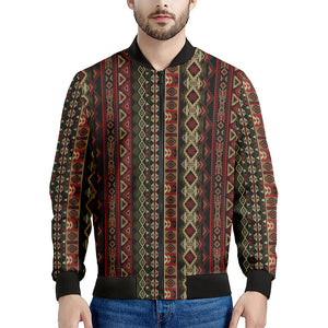 African Ethnic Pattern Print Men's Bomber Jacket