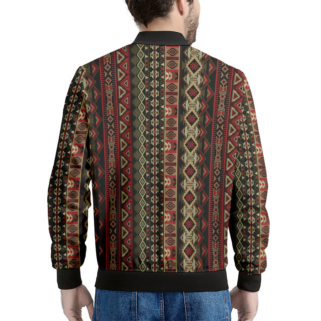 African Ethnic Pattern Print Men's Bomber Jacket