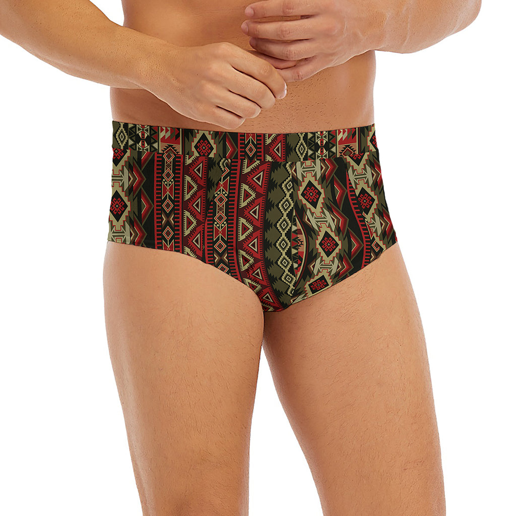 African Ethnic Pattern Print Men's Briefs
