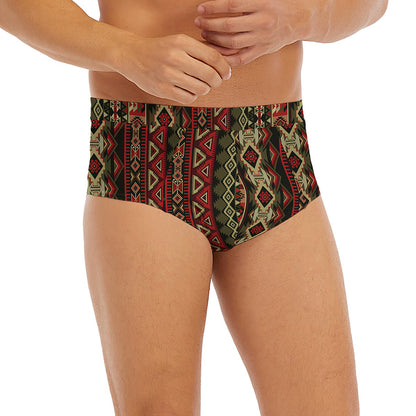 African Ethnic Pattern Print Men's Briefs