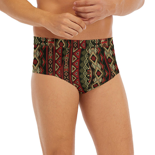 African Ethnic Pattern Print Men's Briefs