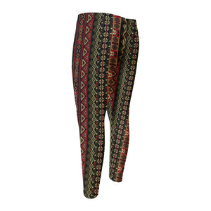 African Ethnic Pattern Print Men's Compression Pants