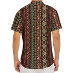 African Ethnic Pattern Print Men's Deep V-Neck Shirt