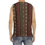 African Ethnic Pattern Print Men's Fitness Tank Top