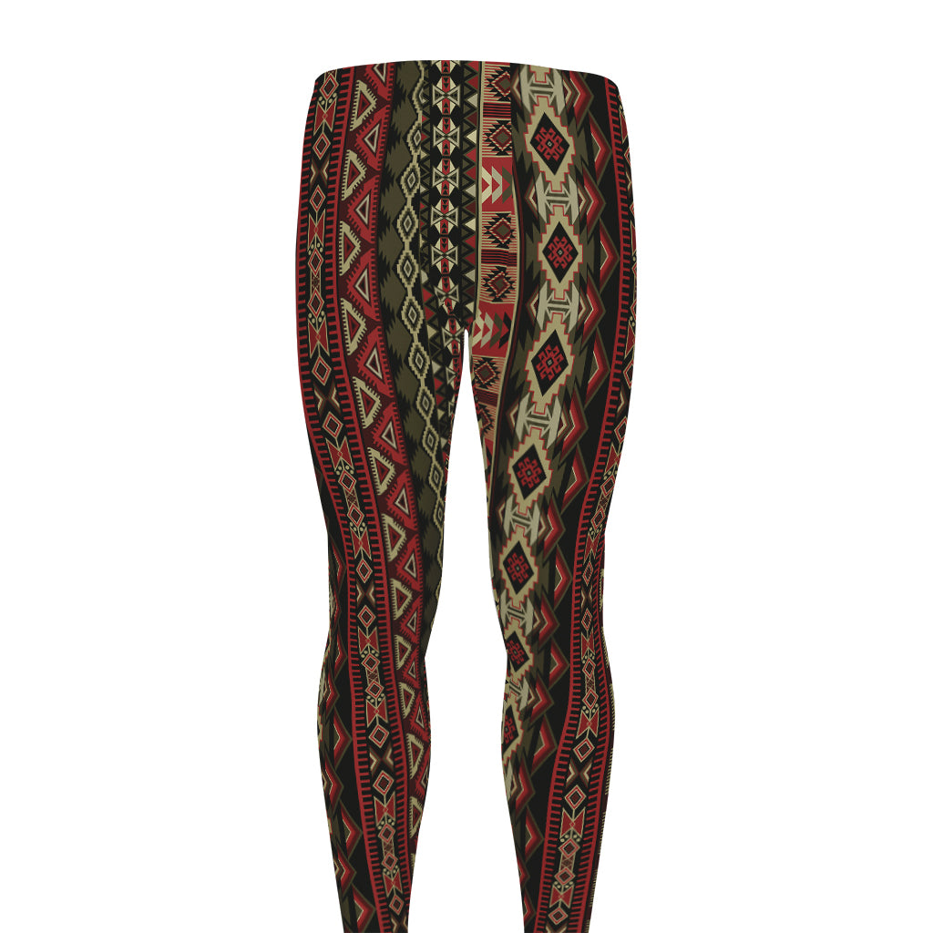 African Ethnic Pattern Print Men's leggings