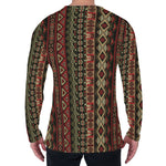 African Ethnic Pattern Print Men's Long Sleeve T-Shirt