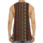 African Ethnic Pattern Print Men's Muscle Tank Top