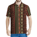 African Ethnic Pattern Print Men's Polo Shirt