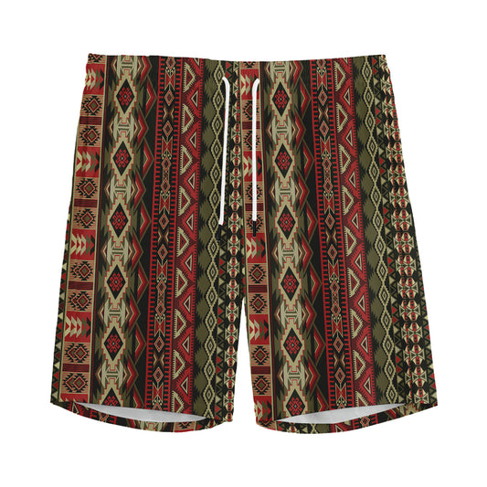 African Ethnic Pattern Print Men's Sports Shorts