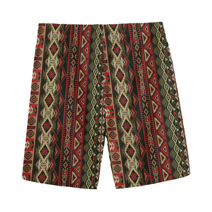 African Ethnic Pattern Print Men's Sports Shorts