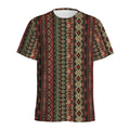 African Ethnic Pattern Print Men's Athletic T-Shirt