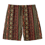 African Ethnic Pattern Print Men's Swim Trunks