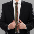 African Ethnic Pattern Print Necktie