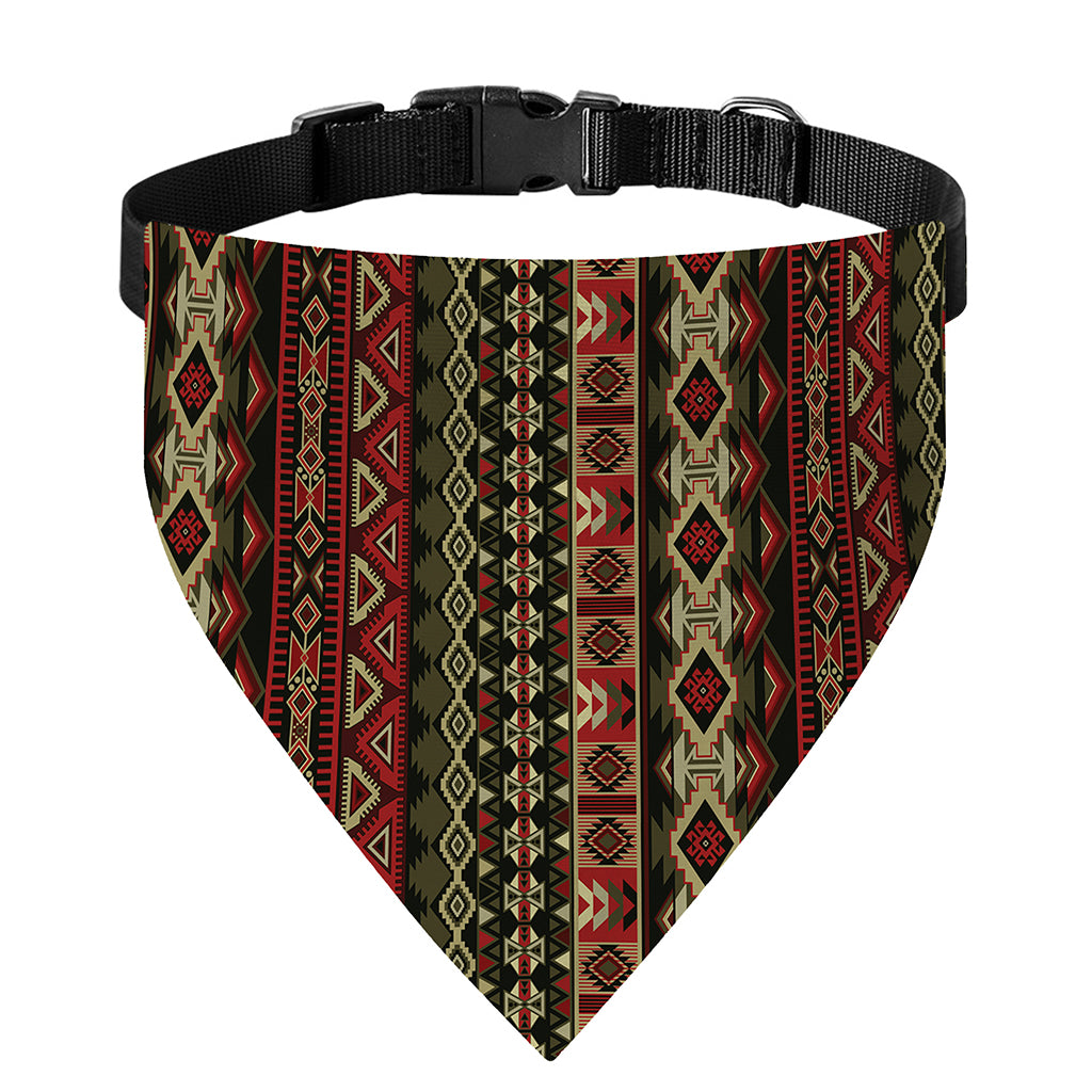 African Ethnic Pattern Print Over The Collar Dog Bandana