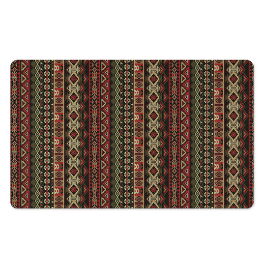 African Ethnic Pattern Print Polyester Doormat